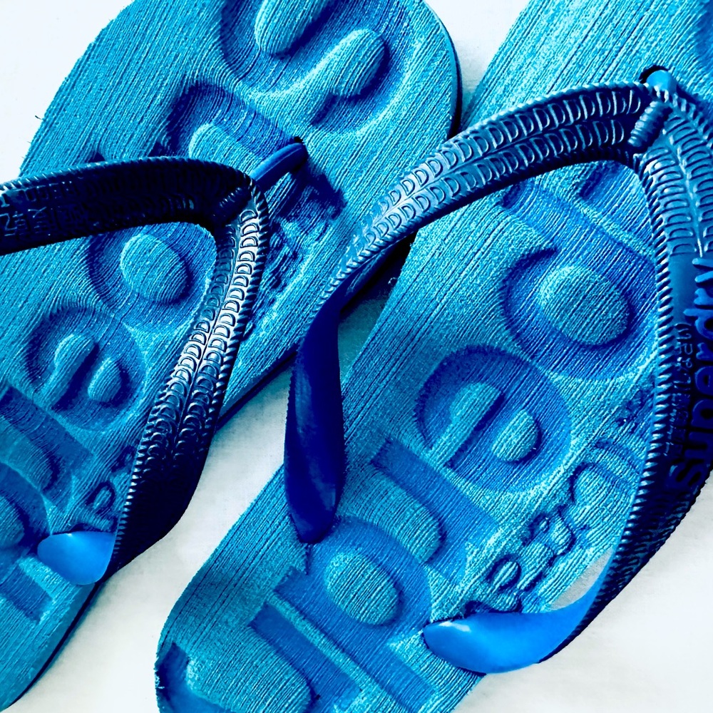 Superdry Blue Flip Flops